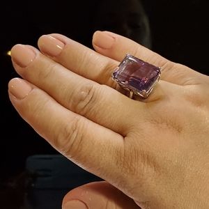 Large and in charge Amethyst Ring!